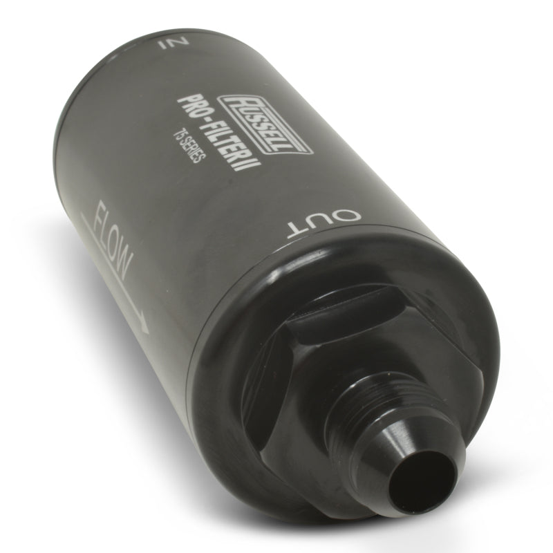 Russell Performance ProFilter 2 Fuel Filter 6 1/4in Long 10 Micron 10AN Male In/Out - Black-thumbmail-3