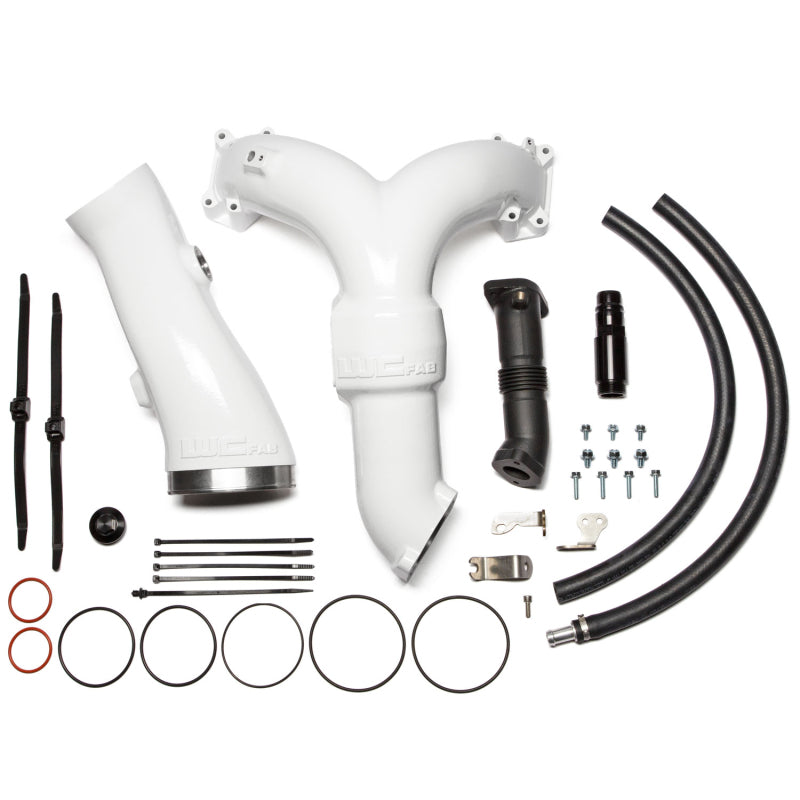 Wehrli 20-26 Power Stroke 6.7L High Flow Y-Bridge Kit - Gloss White
