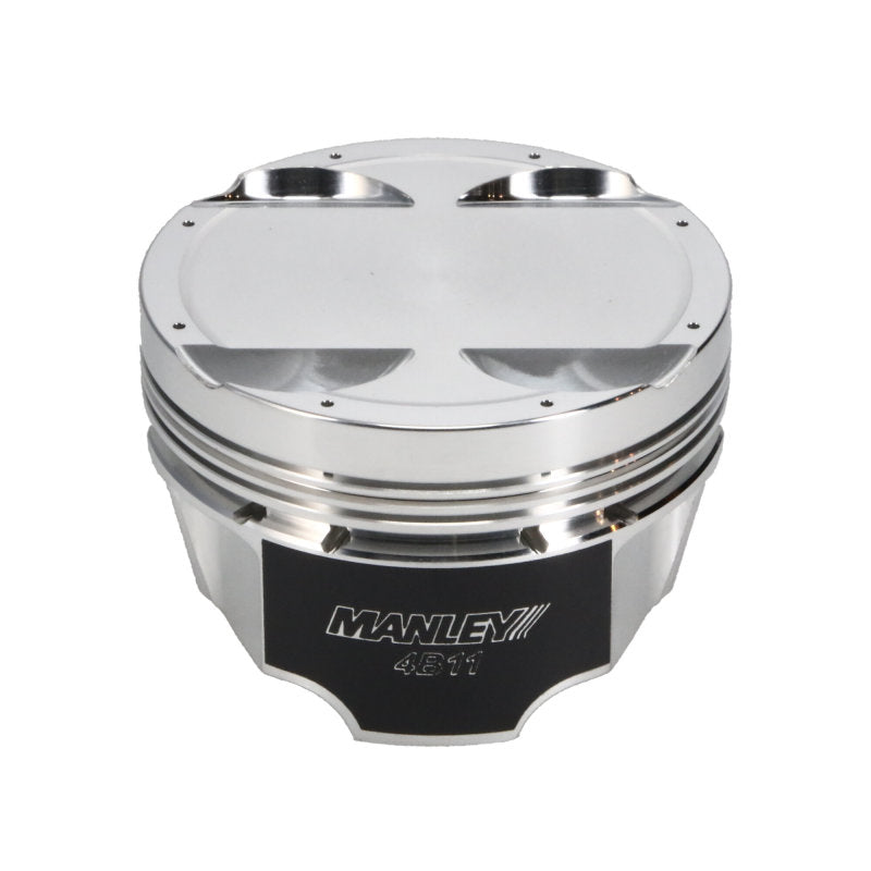 Manley Mitsubishi 4B11 86.5mm Bore 10.0:1 CR -3.5cc Dish Turbo Tuff Piston Set w/ Rings-thumbmail-4