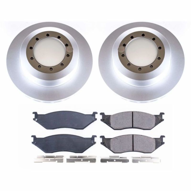 Power Stop 99-01 Ford F53 Rear Z17 Coated Brake Kit-thumbmail-1