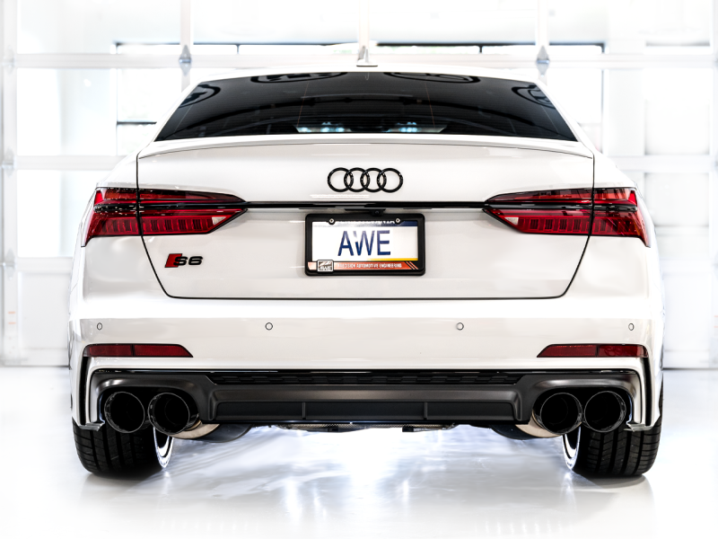 AWE Tuning 19-23 Audi C8 S6/S7 2.9T V6 AWD Track Edition Exhaust - Diamond Black Tips-thumbmail-3