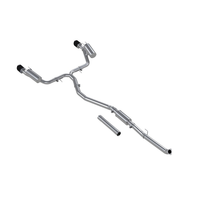 MBRP 22-24 Honda Civic SI 1.5L T304 SS 3in Cat-Back Exhaust 2.5in Dual Split Rear w/ CF Tips-thumbmail-1
