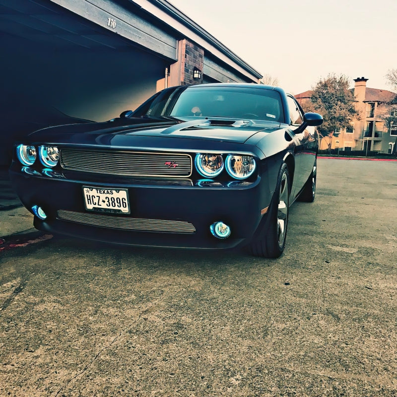 Oracle 08-14 Dodge Challenger LED Projector Headlight Halo Kit - Blue-thumbmail-3