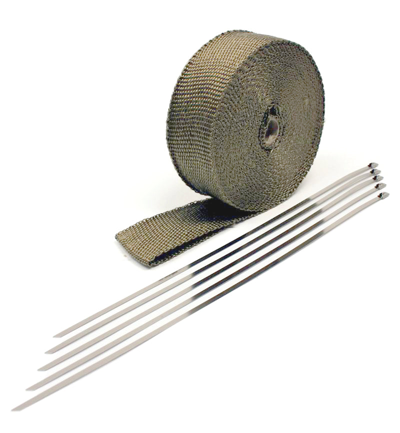 Titanium Header Wrap-2" wide x 50 Ft. with ties-thumbmail-1