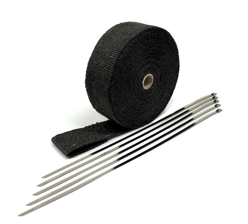 Fiberglass Header Wrap-Black-2" wide x 50 Ft. with ties-thumbmail-1