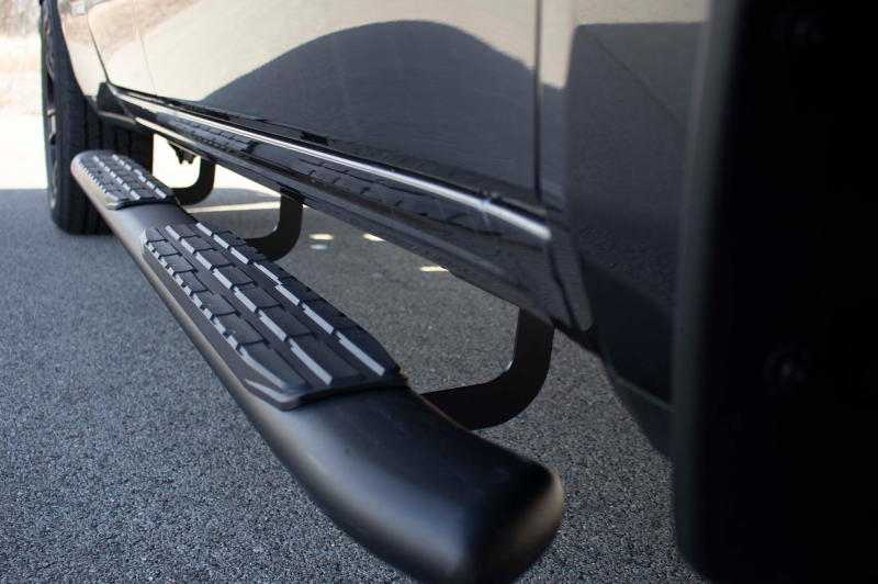 Fishbone Offroad 2019+ Dodge Ram 1500 Quad Cab Oval Side Steps - Black Textured-thumbmail-4