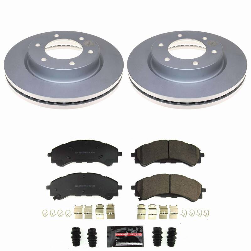 Power Stop 21-25 Ford Bronco Front Z23 Coated Brake Kit-thumbmail-1