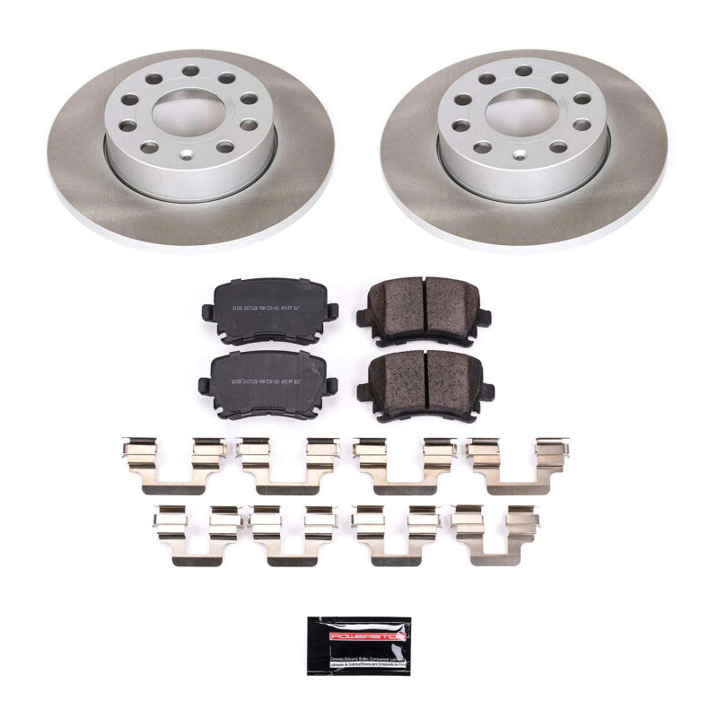 Power Stop 06-09 Volkswagen Rabbit Rear Semi-Coated Rotor Kit-thumbmail-1