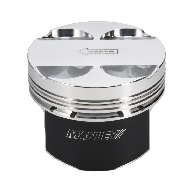 Manley 16+ Nissan VR30DDTT 86mm Bore 10:1 CR -3.5cc Dome Flat Top E/D Piston w/ Rings (SINGLE)-thumbmail-4
