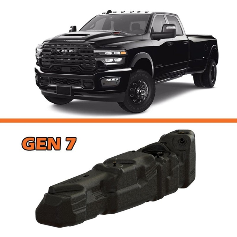 Titan Fuel Tanks 25-26 RAM 2500/3500 Cummins Crew Cab Long Bed 55 Gallon XXL Mid-Ship Fuel Tank-thumbmail-1