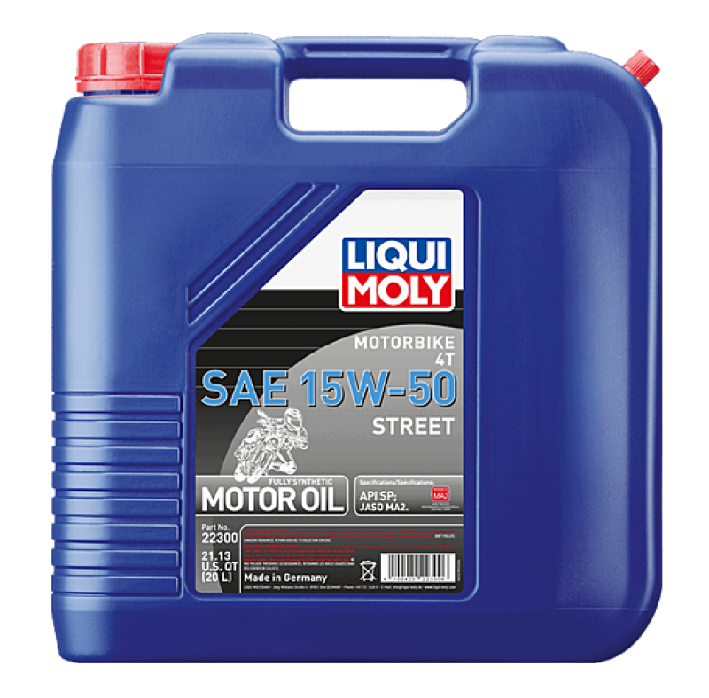 LIQUI MOLY 20L Motorbike 4T SAE 15W-50 Street-thumbmail-1