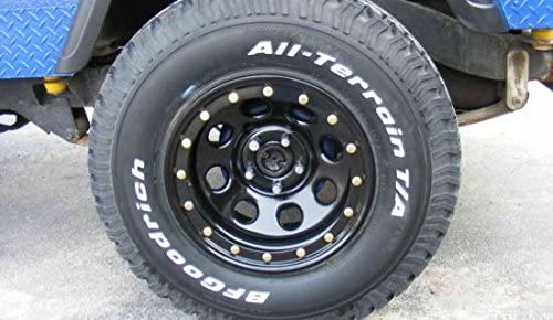Simulated Bead Lock Hubcap Rings - 16" Black-thumbmail-4