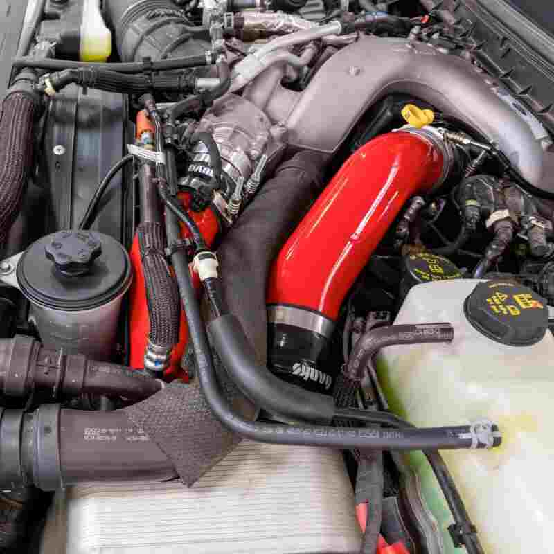 Banks Power 17-26 Ford Super Duty 6.7L Non-HO Boost Tube Kit - Red-thumbmail-3