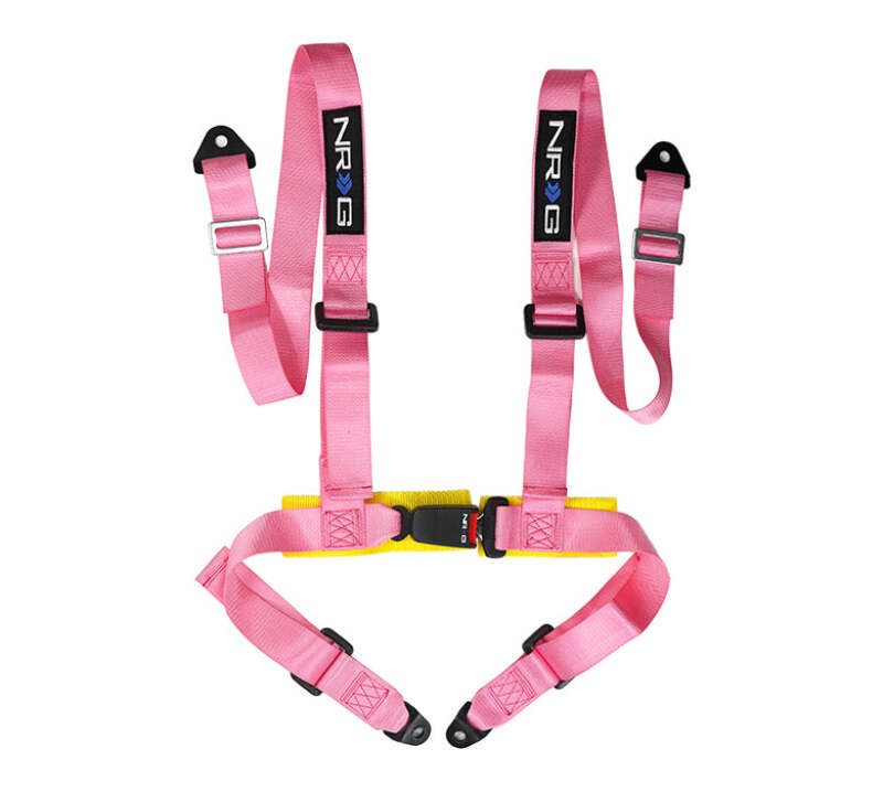 NRG 4 Point Seat Belt Harness / Buckle Lock- Pink-thumbmail-1
