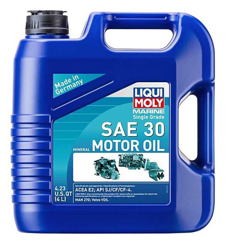 LIQUI MOLY 4L Marine Single Grade Motor Oil SAE 30-thumbmail-1