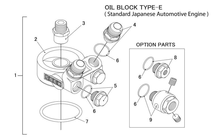 GReddy O/C ADAPTER TYPE-E ENG: 3/4-16UNF FILT: 3/4-16UNF 12AN-thumbmail-3