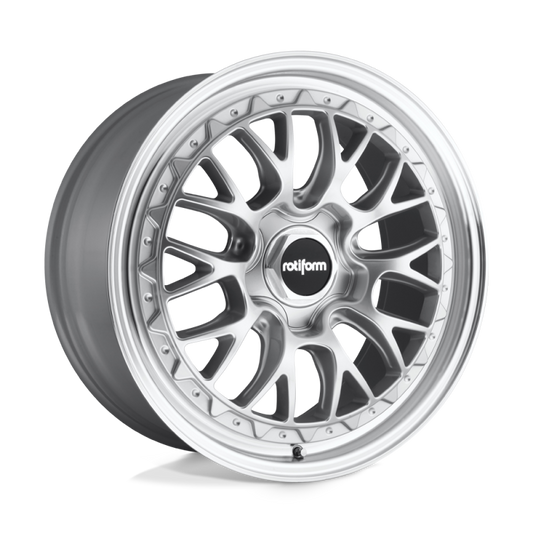 Rotiform R155 LSR Wheel 18x9.5 5x100 25 Offset - Gloss Silver Machined