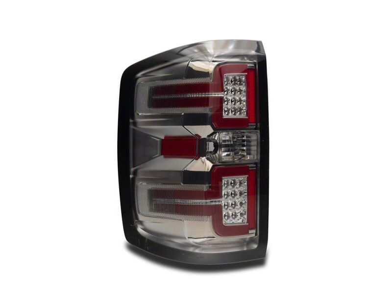 Raxiom 14-18 Chevrolet Silverado 1500 LED TailLights/SeqTurn Signals- Chrome- Smoked Lens-thumbmail-5