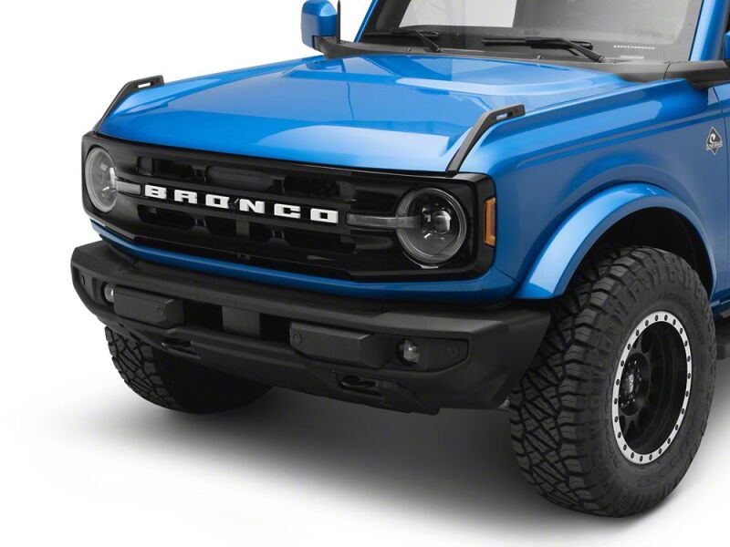 Raxiom 21-26 Ford Bronco LED Halo Headlights with White Backlight- Black Housing- Clear Lens-thumbmail-4