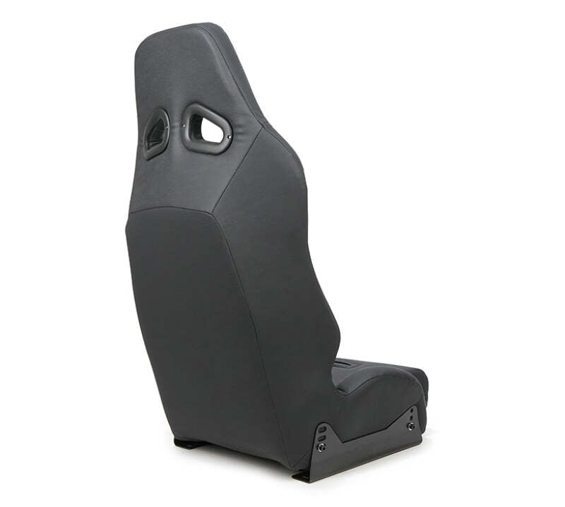 NRG Defender Water Resistant Steel Frame Suspension Seats Black w/ Black Trim & Yellow Embroidery-thumbmail-3