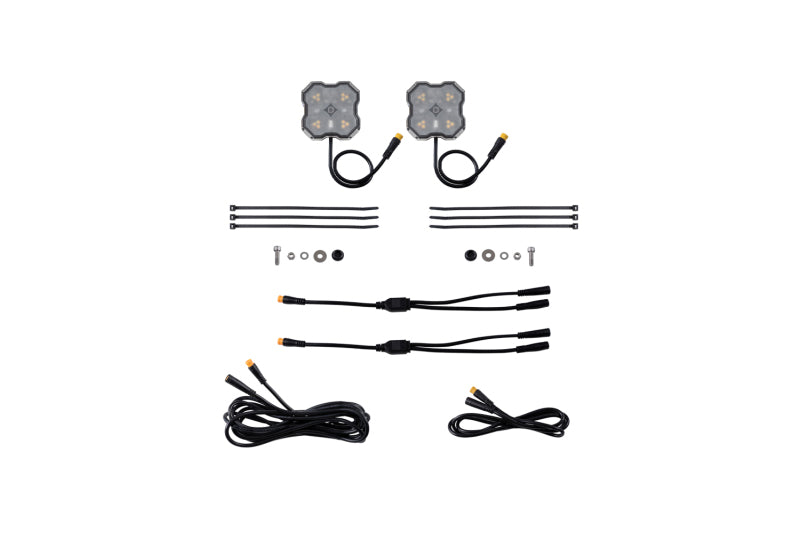 Diode Dyamics Rock Light  -Amber/White - M8 Add-On 2-Pack-thumbmail-1