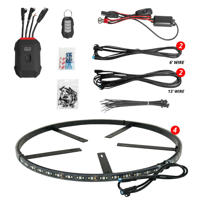 XK Glow XKmax RGBW Wheel Ring Light Kit-thumbmail-1