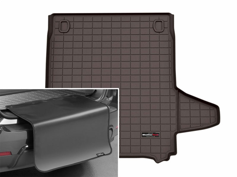 WeatherTech 25-26 Porsche Panamera E-Hybrid Trunk Cargo Liner w/Bumper Protector - Cocoa-thumbmail-2