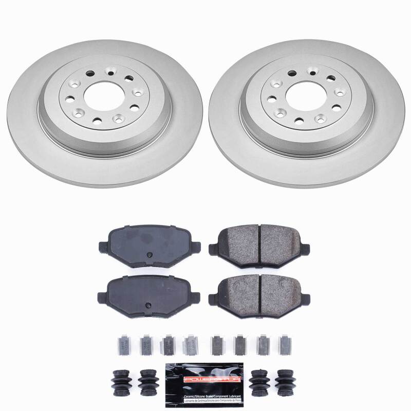 Power Stop 13-14 Ford Edge Rear Z23 Coated Brake Kit-thumbmail-1
