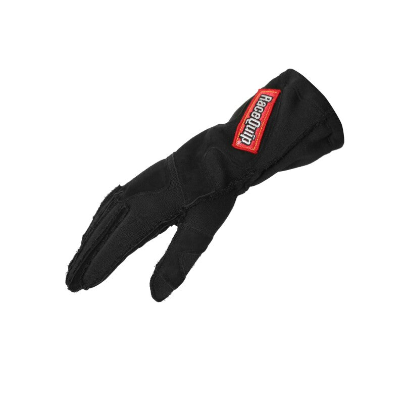 RaceQuip 356 Series 2 Layer Nomex Outseam Race Gloves SFI 3.3 / 5 All Black Medium-thumbmail-4