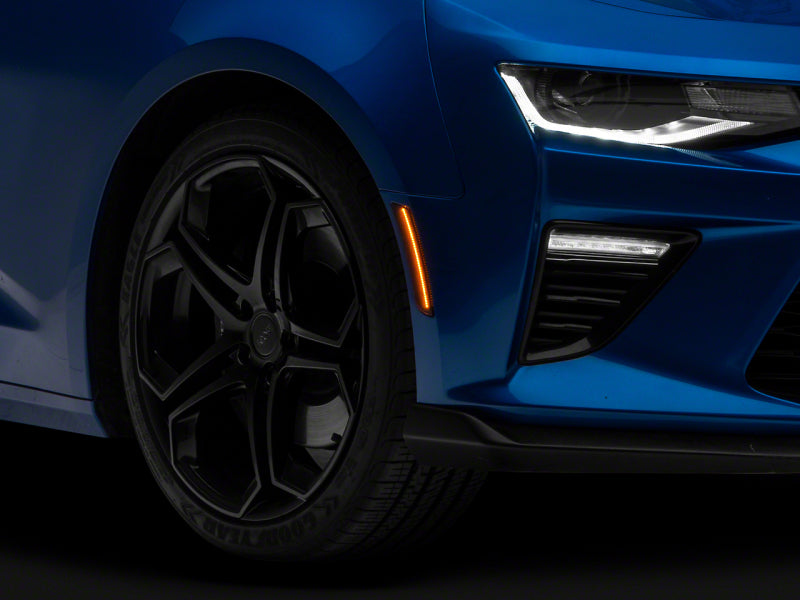 Raxiom 16-23 Chevrolet Camaro Axial Series LED Front and Rear Side Markers- Smoked-thumbmail-1