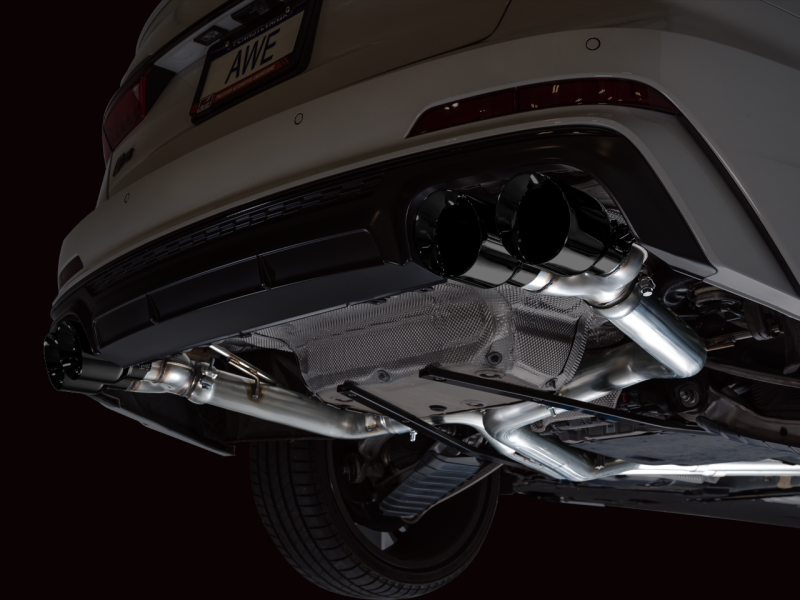 AWE Tuning 19-23 Audi C8 S6/S7 2.9T V6 AWD Track Edition Exhaust - Diamond Black Tips-thumbmail-4