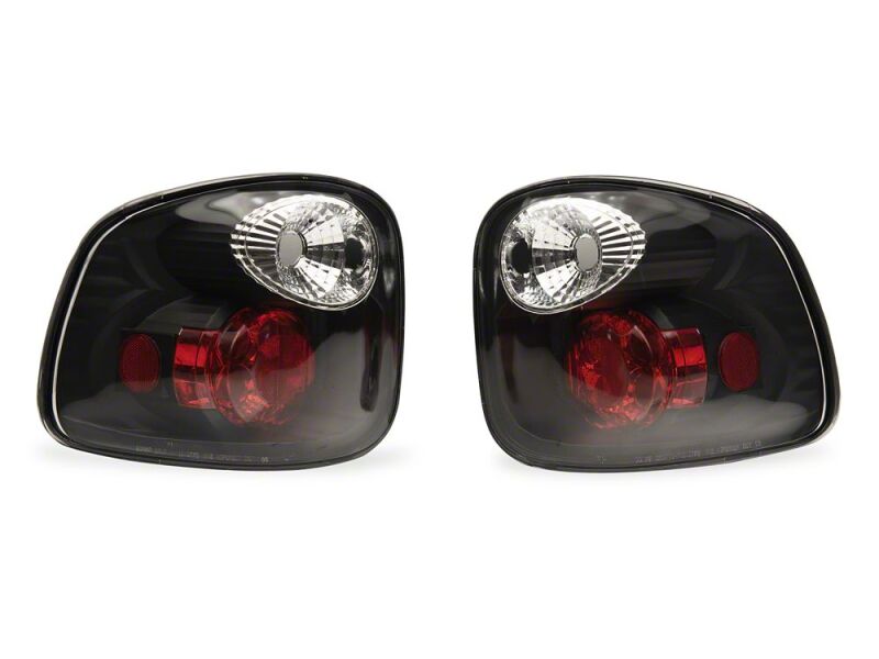 Raxiom 01-03 Ford F-150 Flareside Axial Series Euro Style Tail Lights- Black Housing- Clear Lens-thumbmail-1