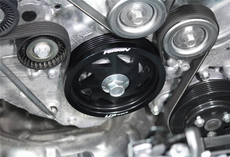 Perrin 13 Subaru BRZ / 13 Scion FR-S / 12-13 Subaru Impreza Crank Pulley - Black-thumbmail-2