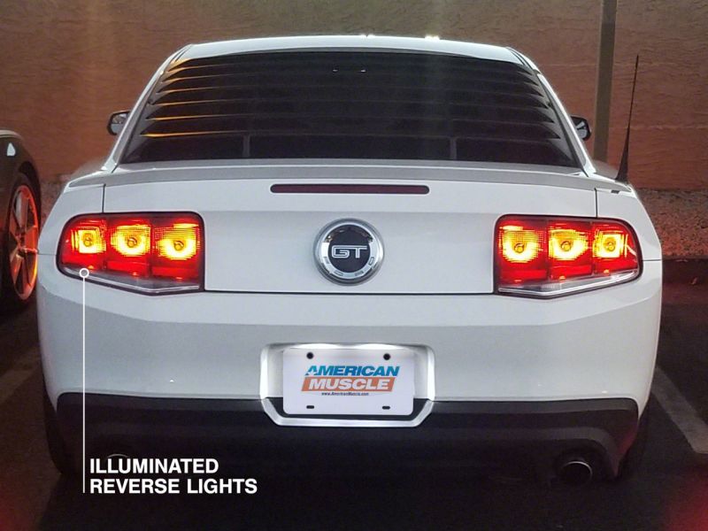 Raxiom 10-12 Ford Mustang Aero Tail Lights- Blk Housing (Smoked Lens)-thumbmail-3
