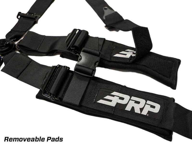 PRP 5.2 Cam-Lock Harness w/ Ratchet Lap Belt - Black-thumbmail-3