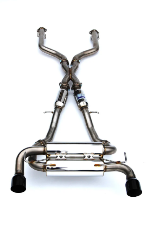 Invidia 2022+ Nissan Z 70mm Gemini Cat Back Exhaust - Single Layer Black Tip-thumbmail-2