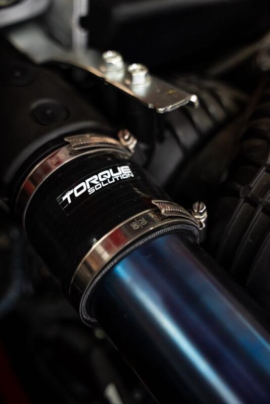 Torque Solution 2022+ Subaru WRX / 19-23 Subaru Ascent Titanium Top Mount Charge Pipe - Burnt Blue-thumbmail-3