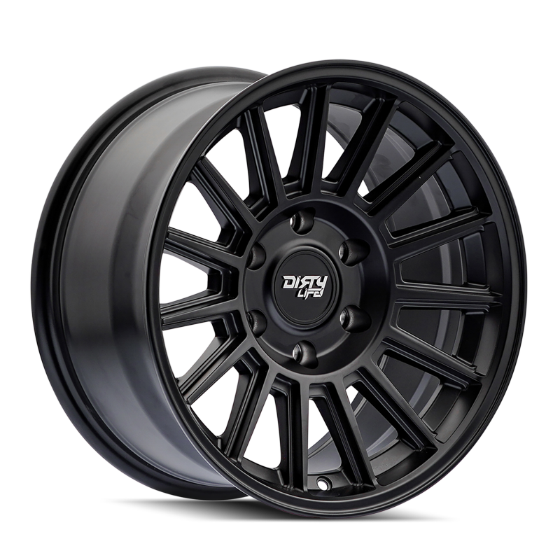 Dirty Life Journey 9316 17x8.5 / 6-139.7 BP / 0mm Offset / 106mm Hub Matte Black Wheel-thumbmail-1