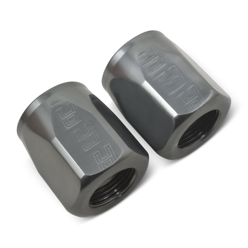 Russell Hose End Socket -8 AN Polished & Gray Anodized (2 Pack)-thumbmail-5