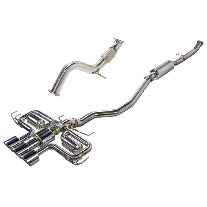 Remark 2023+ Honda Civic Type-R (FL5) Triple Tip Catback Exhaust w/ Triple Tip & Front Pipe-thumbmail-3