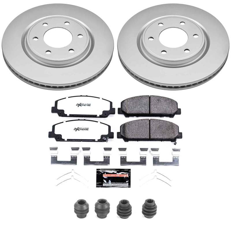 Power Stop 11-13 Infiniti QX56 Front Z36 Coated Truck & Tow Brake Kit-thumbmail-1