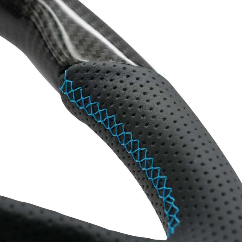 NRG 12-23 Toyota Tacoma OEM Plus Carbon Fiber Steering Wheel w/ Blue Stitch & Red Center Mark-thumbmail-2