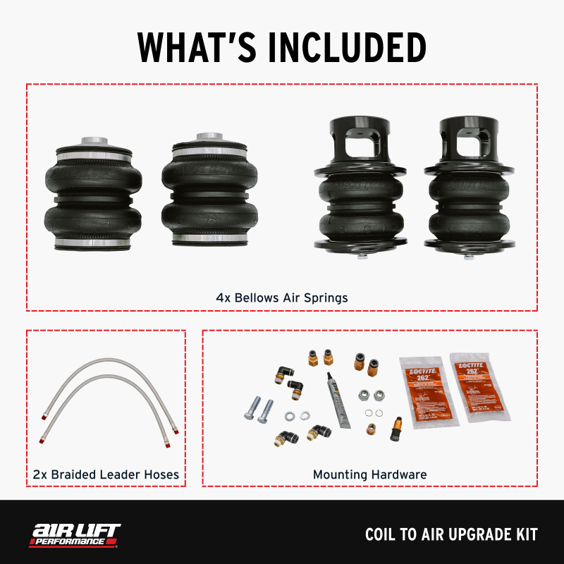 Air Lift 02-06 Infiniti G35 Sedan / 03-08 Nissan 350z Coil to Air Upgrade Kit-thumbmail-3