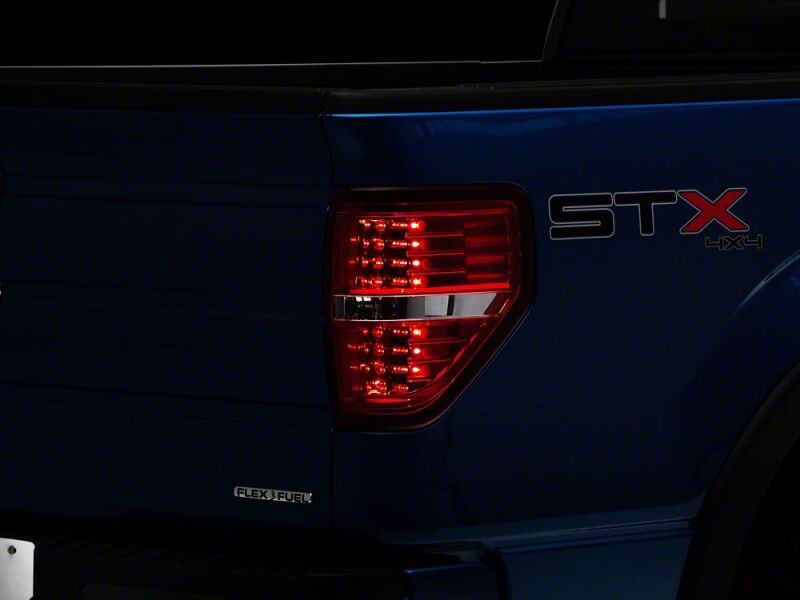 Raxiom 09-14 Ford F-150 Styleside LED Tail Lights- Chrome Housing- Red/Clear Lens-thumbmail-2