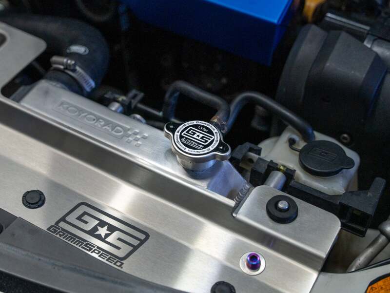 GrimmSpeed Subaru 1.3 Bar Radiator Cap - Black-thumbmail-2