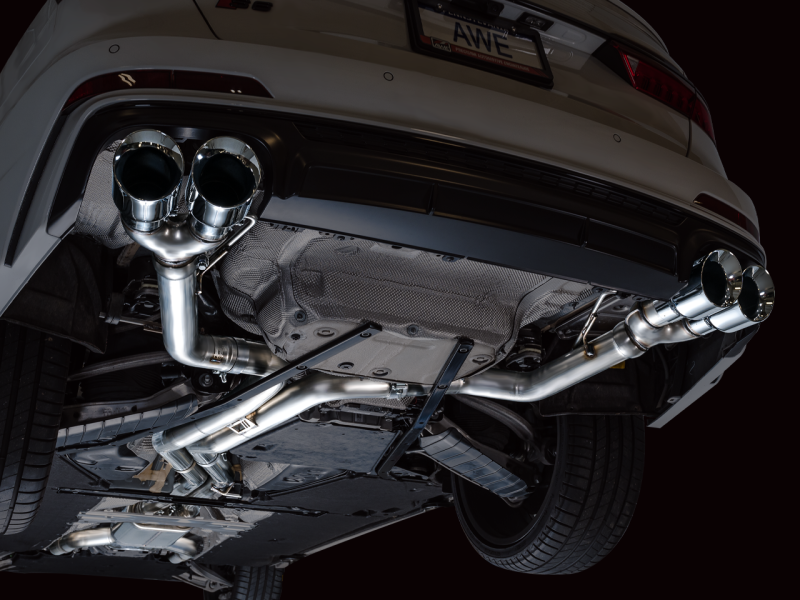 AWE Tuning 19-23 Audi C8 S6/S7 2.9T V6 AWD Track Edition Exhaust - Chrome Silver Tips-thumbmail-7