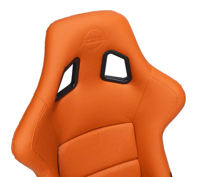 NRG FRP Bucket Seat w/Brown Vinyl Material - Large-thumbmail-4