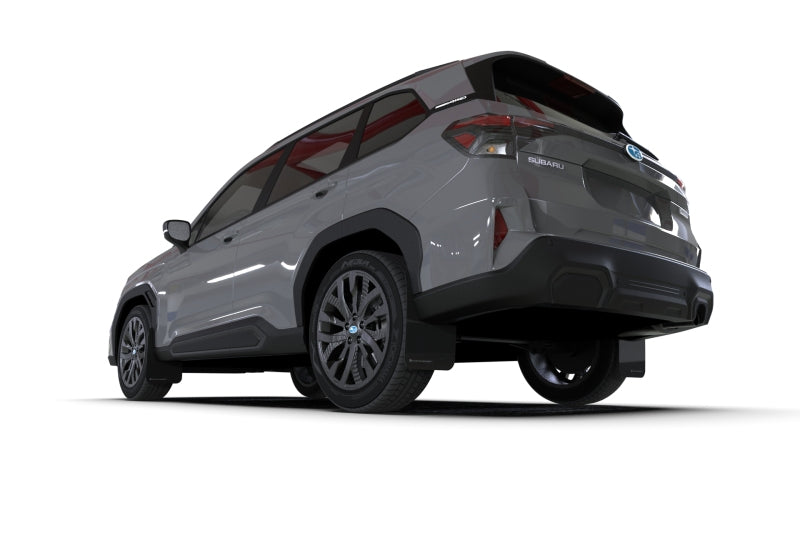 Rally Armor 2025 Subaru Forester Black UR Mud Flap w/Metallic Black Logo-thumbmail-4