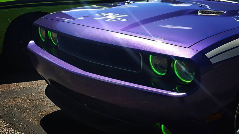 Oracle 08-14 Dodge Challenger LED Projector Headlight Halo Kit - Green-thumbmail-6