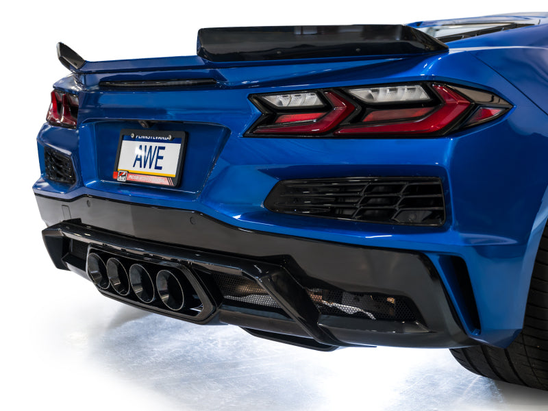 AWE 2023 C8 Corvette Z06 SwitchPath Cat-Back Exhaust - Diamond Black Tips-thumbmail-4